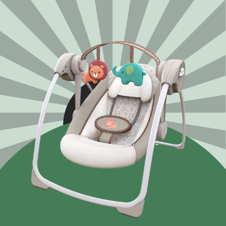 Ingenuity Cozy Kingdom Compact Swings 