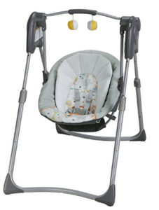 graco slim spaces compact baby swing