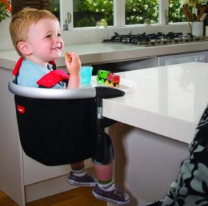 baby high chair clips onto table