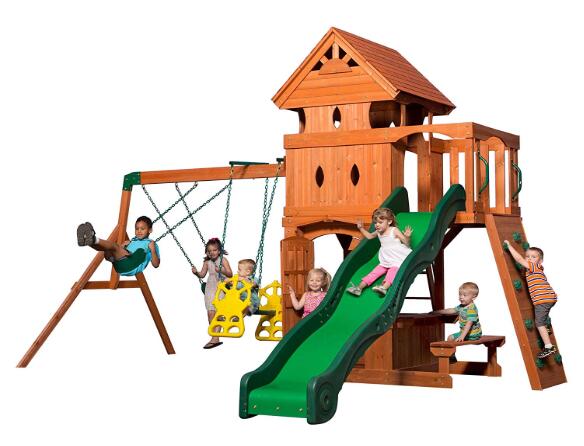 wooden swing frame