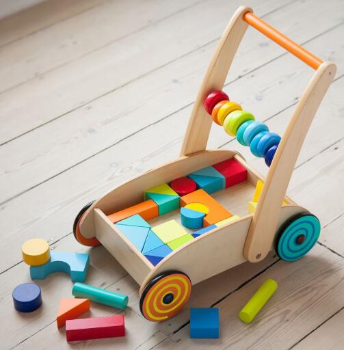 b toys wooden walker