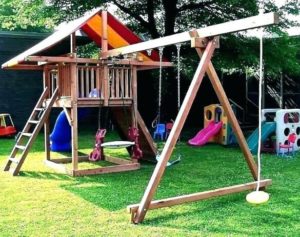 best wooden swing sets