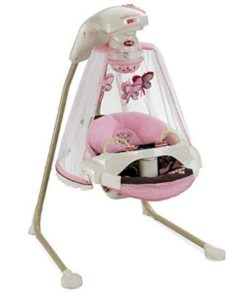 baby swing with tray