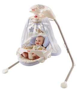 baby swing with toys