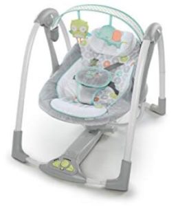 foldable baby swing with harness