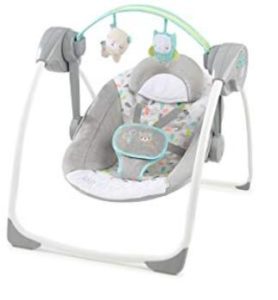 gray baby swing