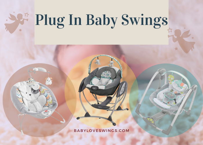 Baby Swings with AC Adapter that Plugs Into wall
