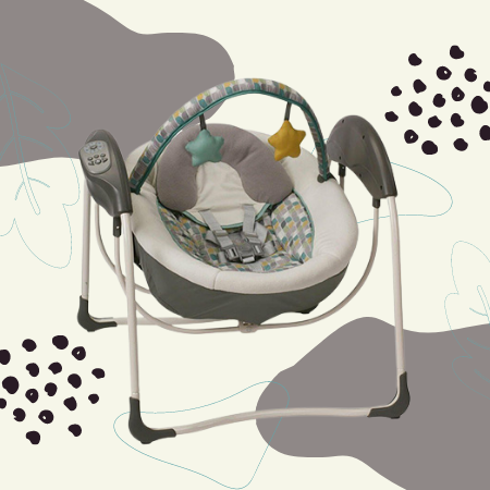 Graco Lite LX Gliding Baby Swing with Plug-In